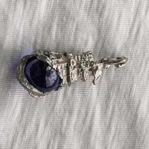 Medieval castle marble necklace